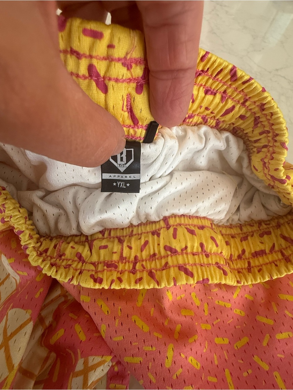 Baseball Lifestyle 101 Shorts - Strawberry Banana - Picture 4 of 4